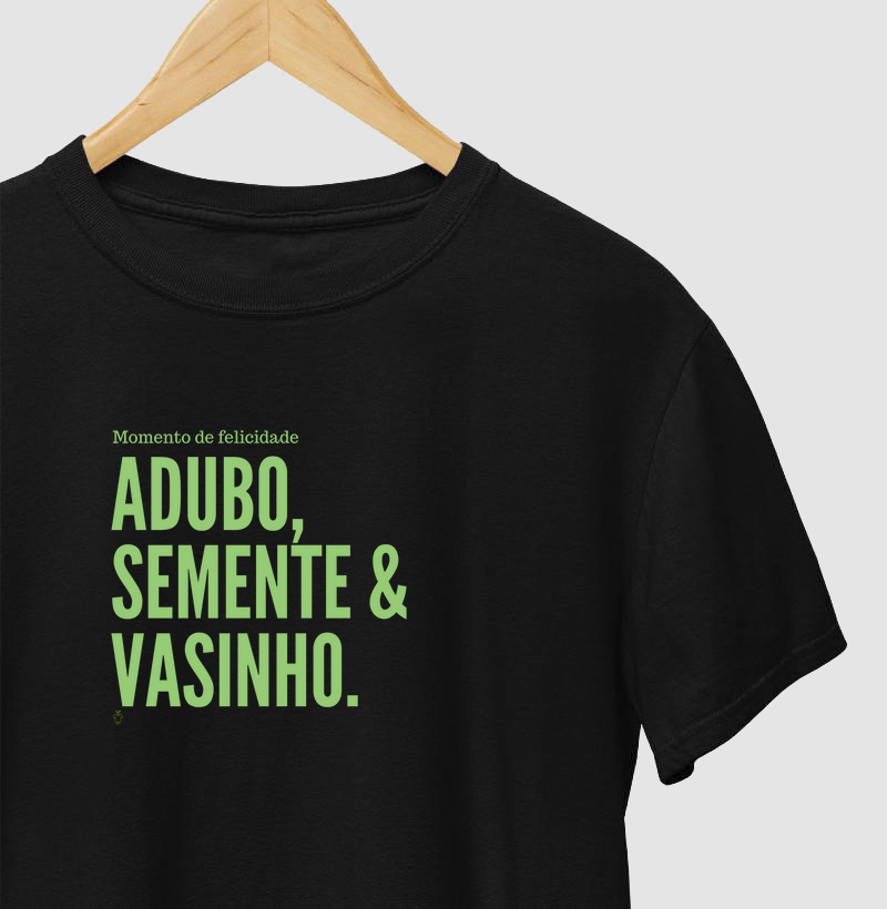 Adubo, semente e vasinho