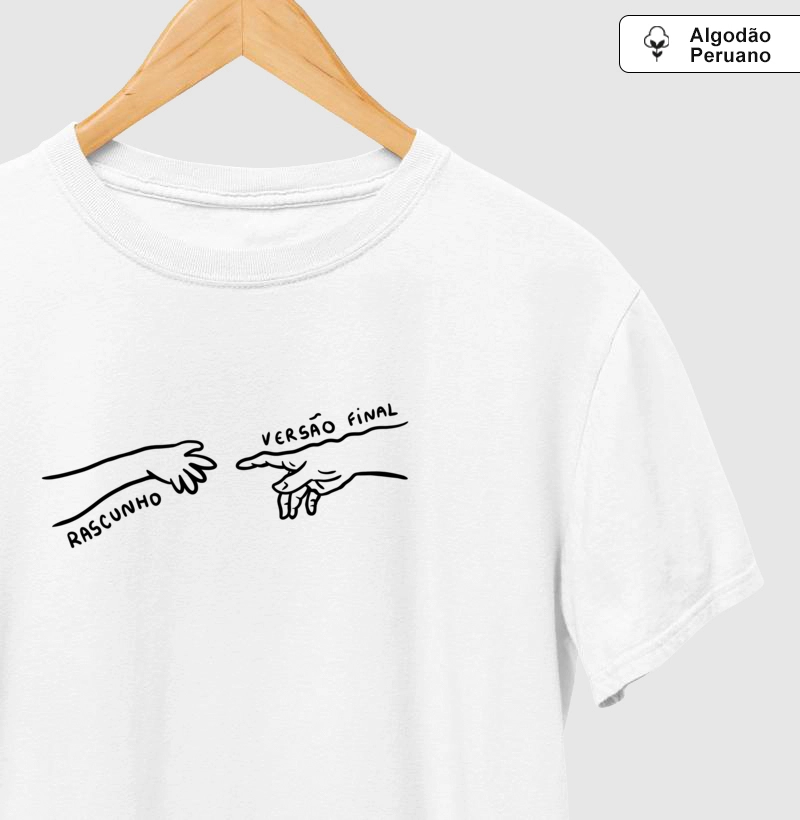 Mão rascunho e versão final