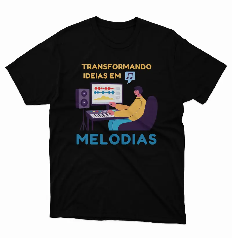 Camiseta Transformando Ideias em Melodias