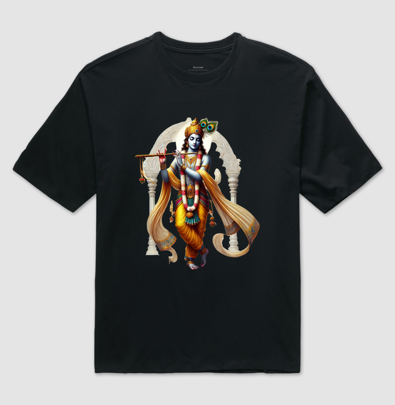 Krishna e a Coroa com Pluma
