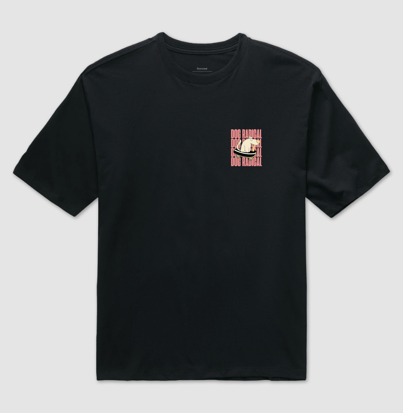 Camiseta Oversized Dog Pulse Radical Small - Dog On Fire