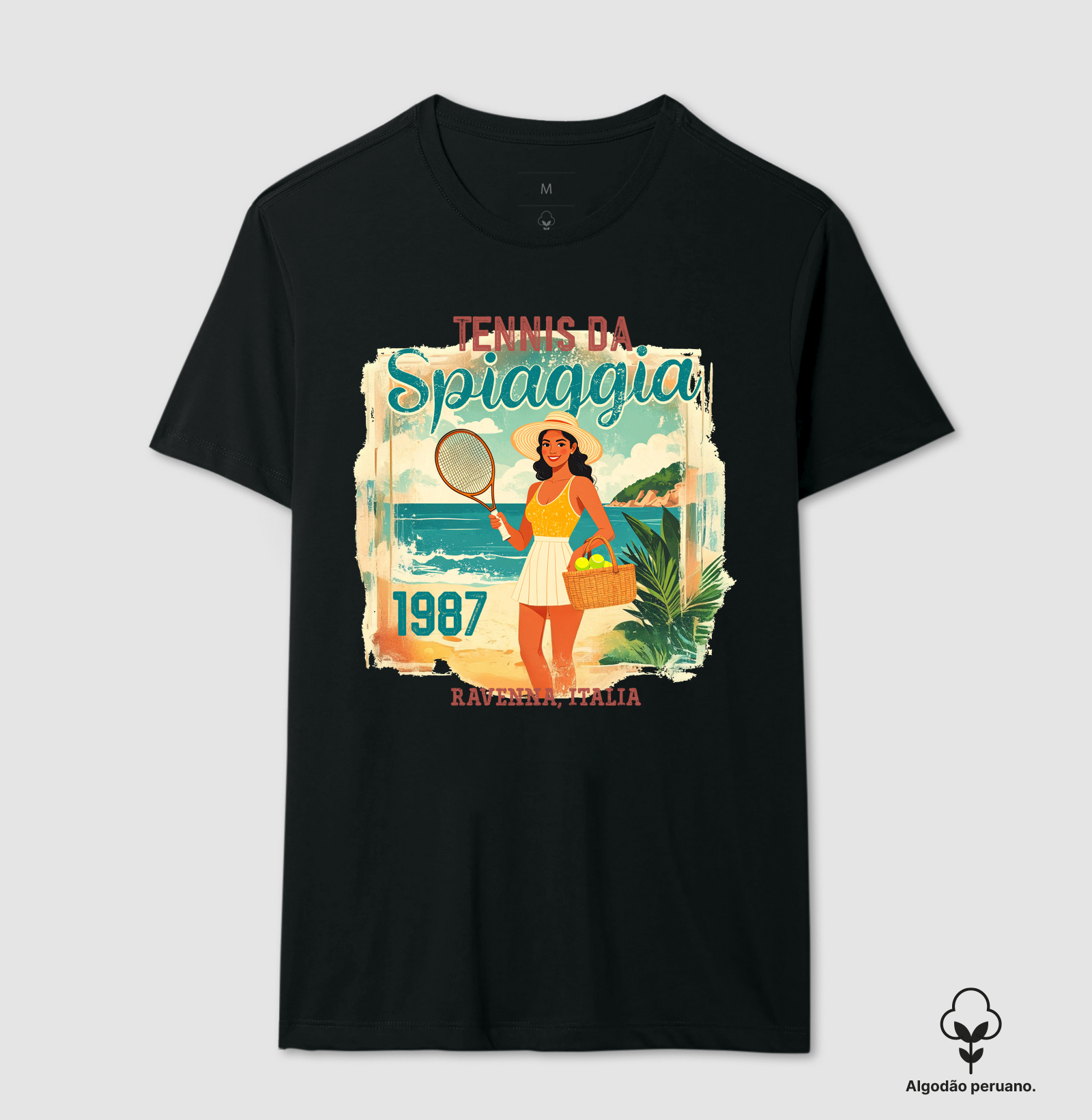 Tennis da Spiaggia Retro Poster