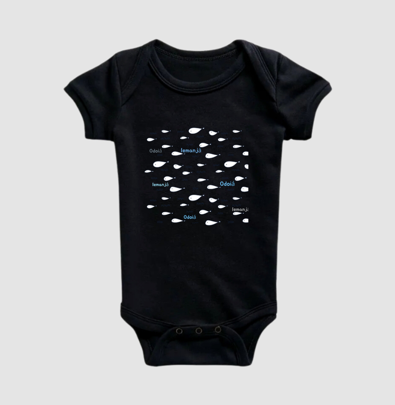 Body Infantil Peixinhos do Mar Maria Patuá