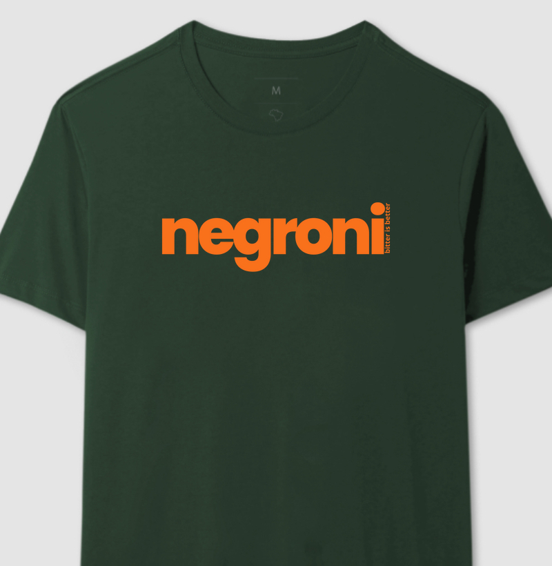 Camiseta Negroni bitter is better orange