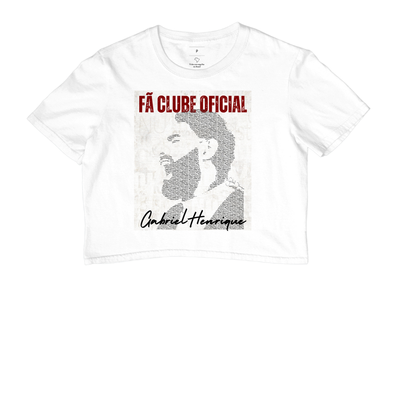 GABRIEL HENRIQUE - Camiseta UNISSEX e Baby Look Feminina - Amor de Fã - Fã Clube Oficial