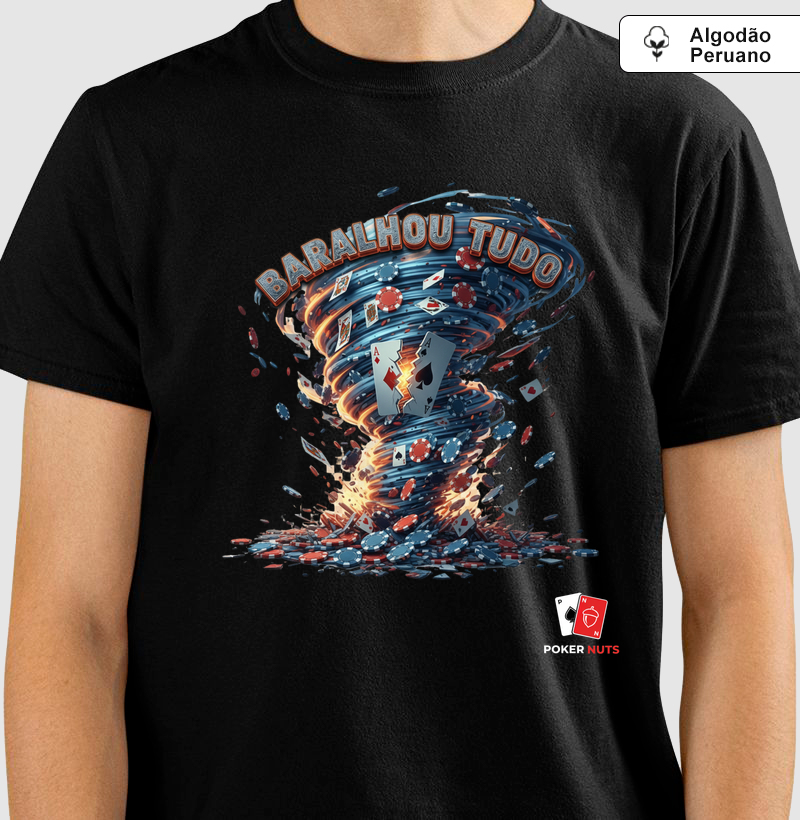 Camiseta Algodão Peruano Baralhou Tudo