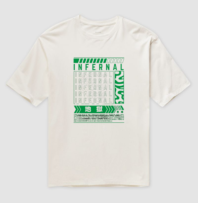 Camiseta Oversized Infernal