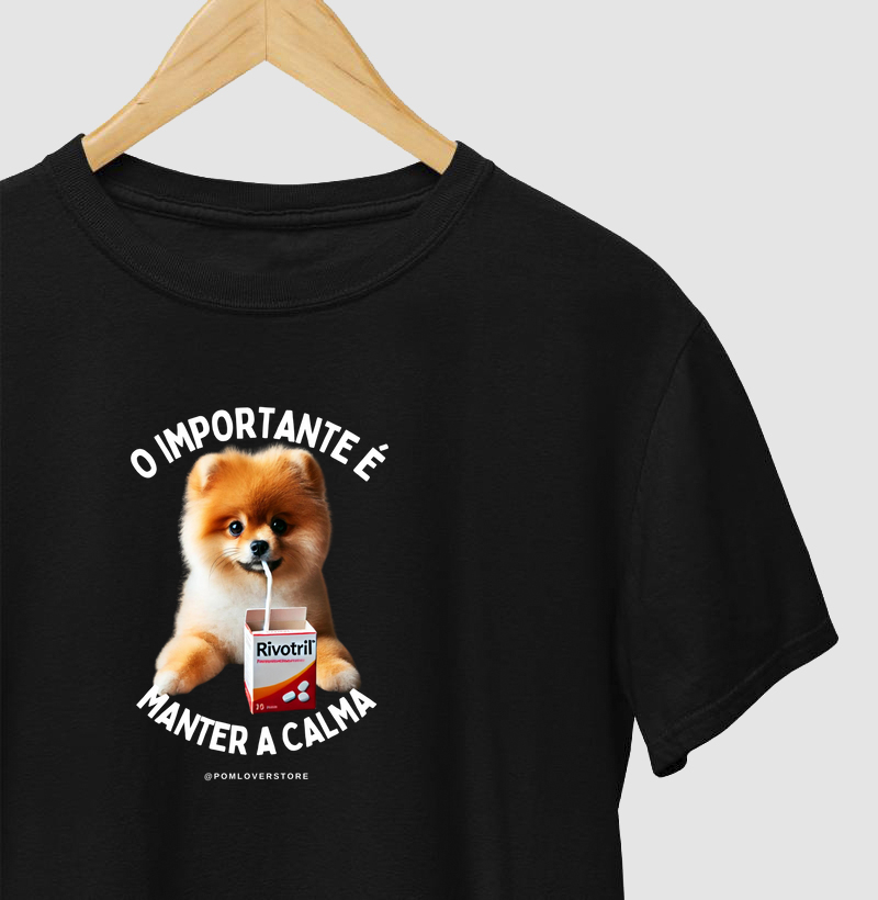 O Importante é Manter a Calma Spitz Laranja