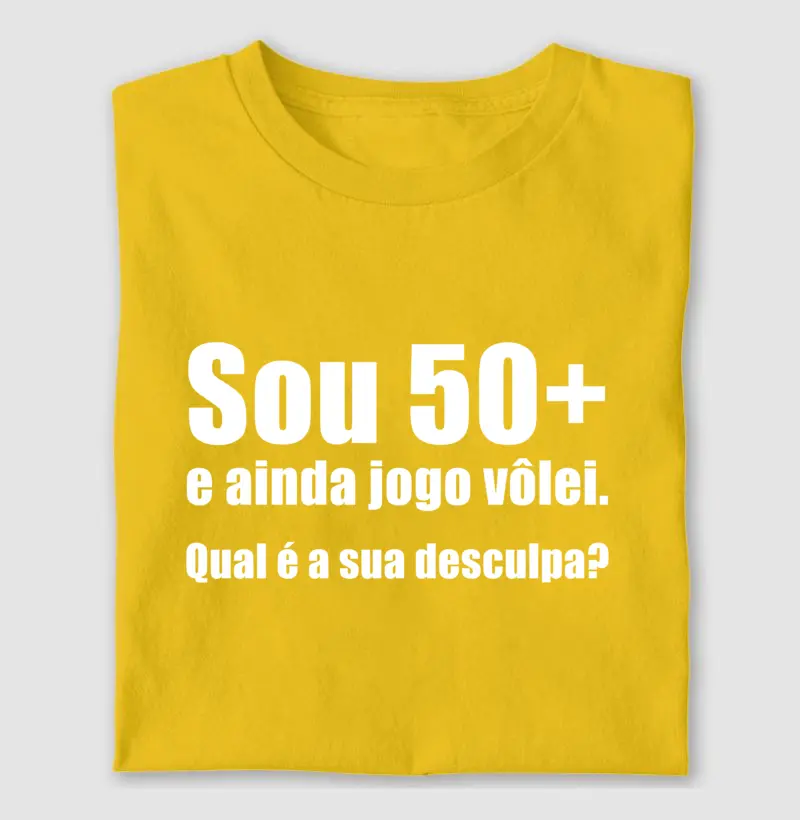 Sou 50+ e ainda jogo vôlei. qual é a sua desculpa?