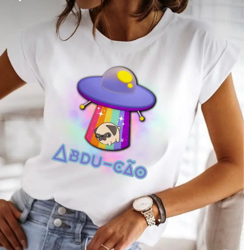 [Camiseta] Abdu-cão - Pug