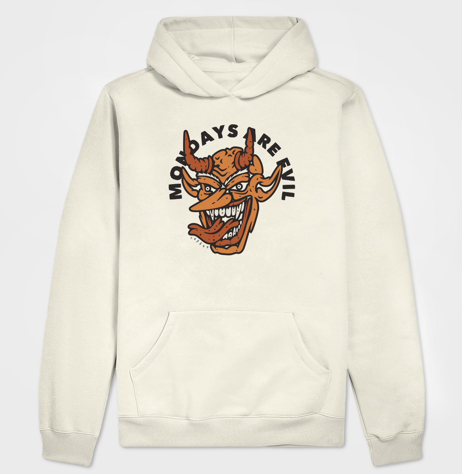 Mondays are evil (escrita em preto )