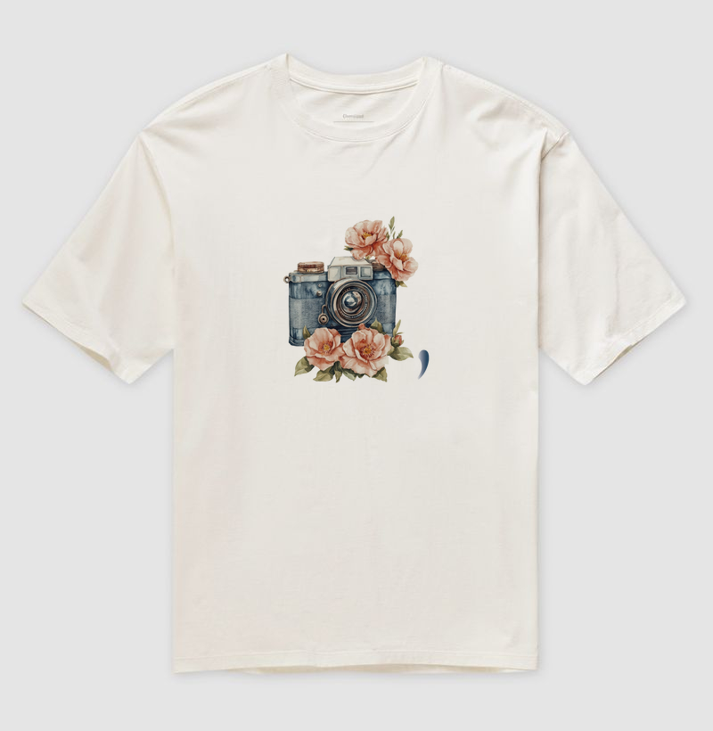 Camiseta Oversized Floral Photos