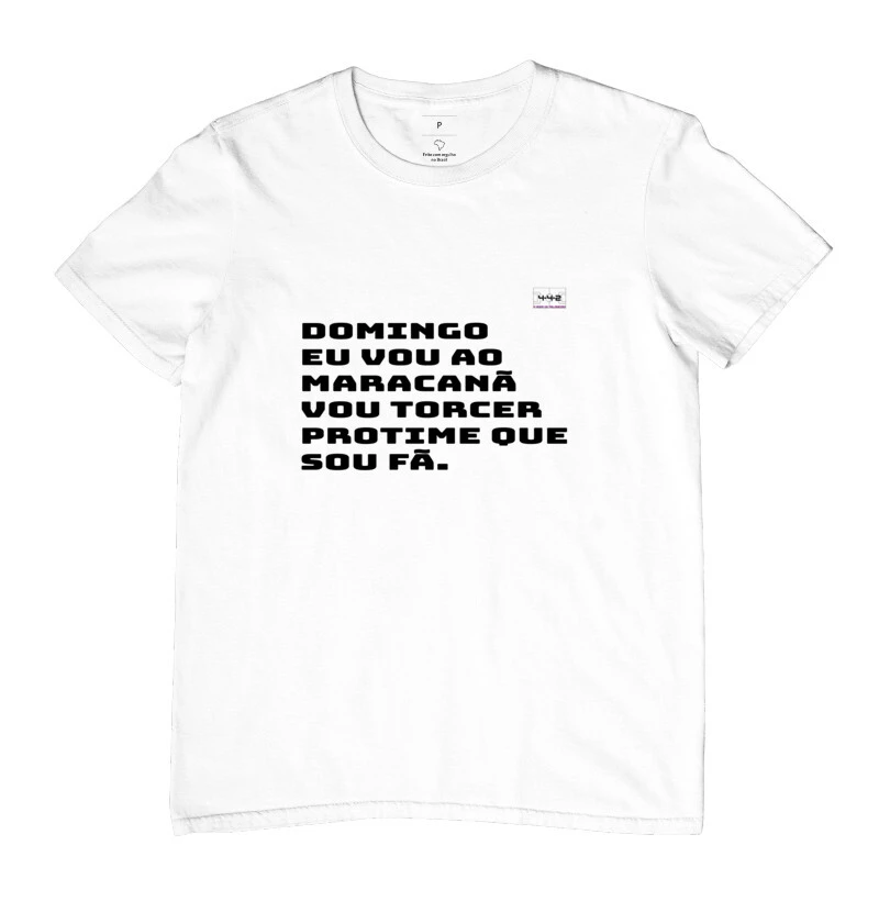 Camisa Domingo eu vou ao Maracanã