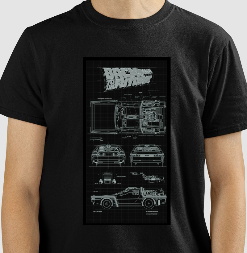 DeLorean Time Machine RX Preta