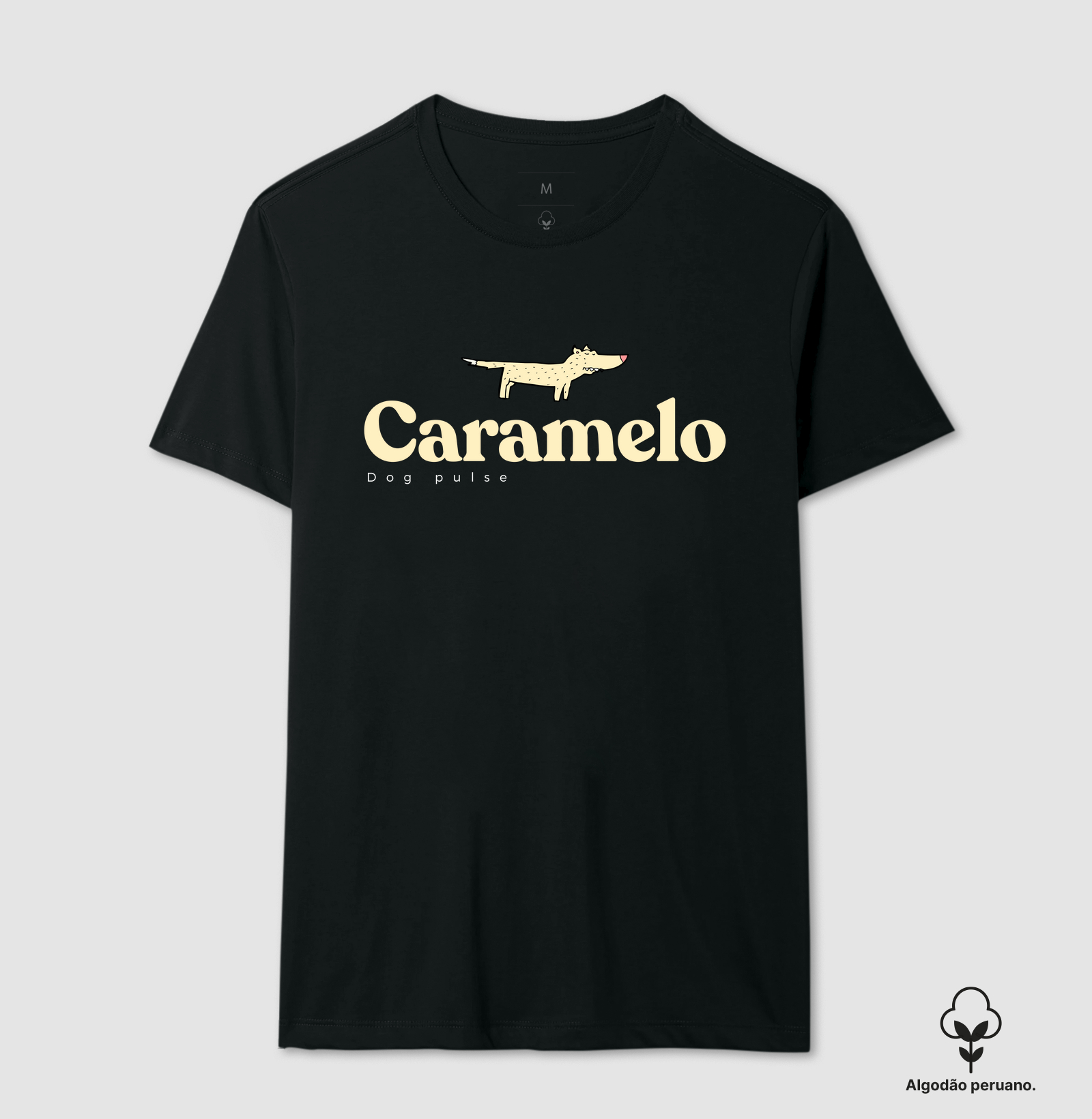 Camiseta Algodão Peruano Dog Pulse Caramelo Roots