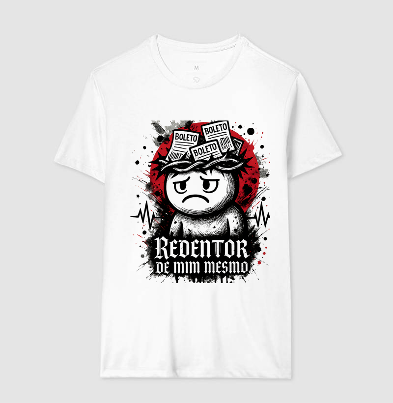 Camiseta “Sobrevivente de Mais um Mês” – Boletos vs. Eu