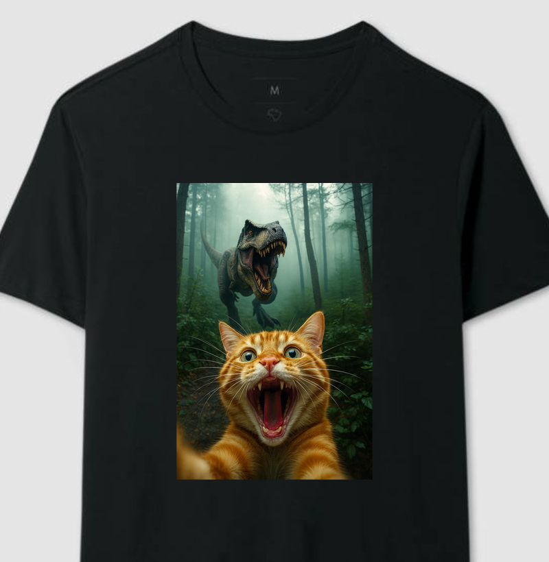 Gato e T-Rex