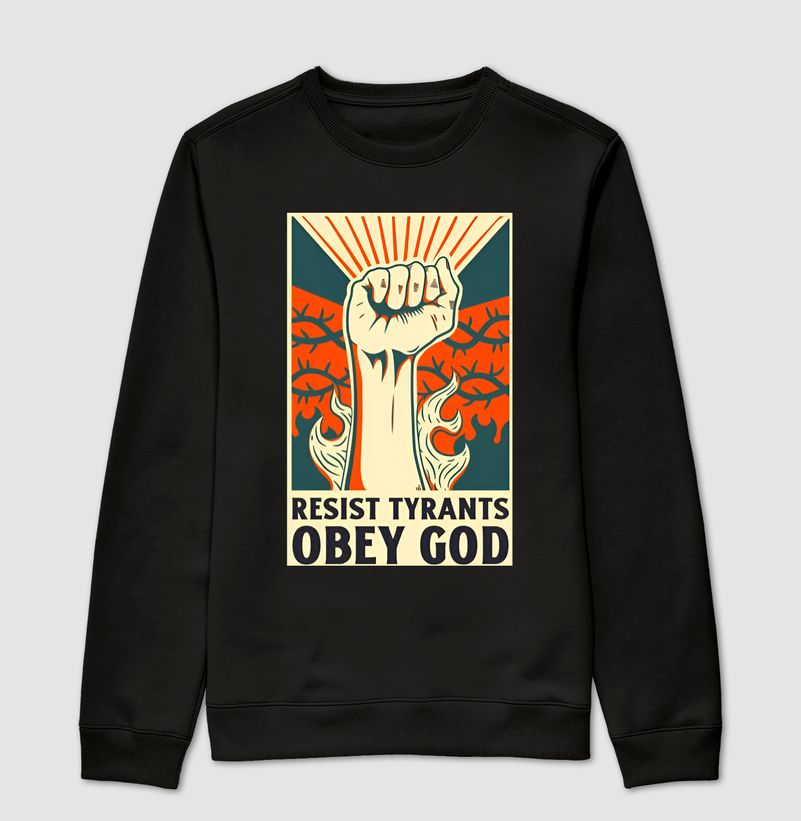 OVERSIZED: "RESISTA AOS TIRANOS OBEDEÇA A DEUS"