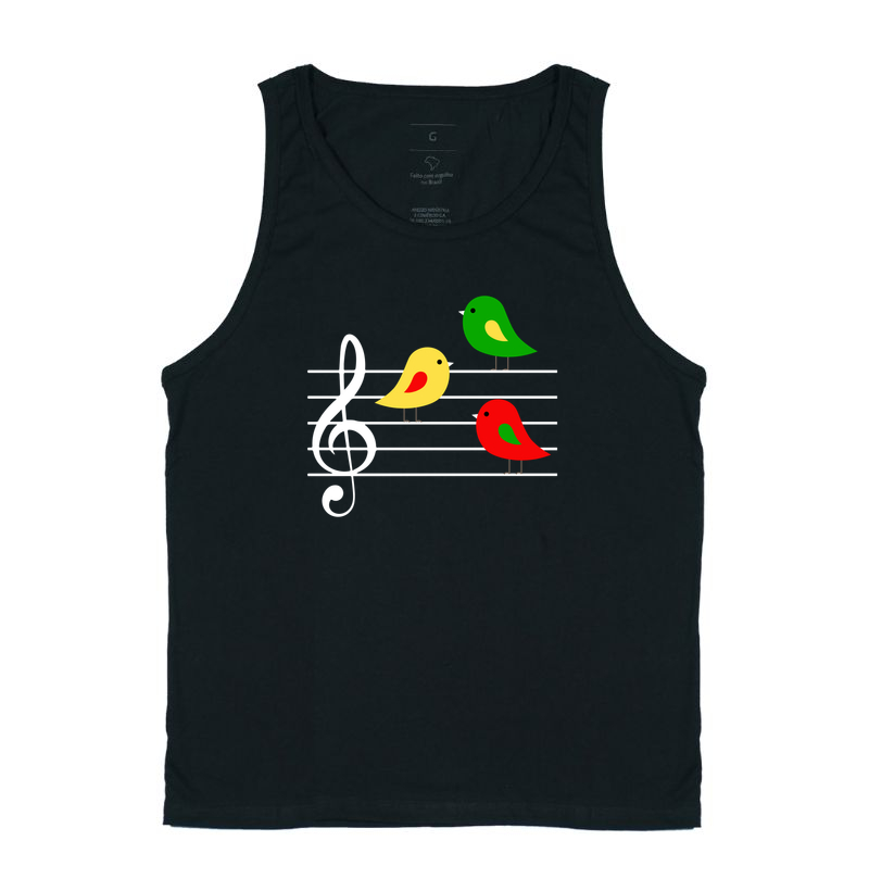 Três passarinhos na partitura