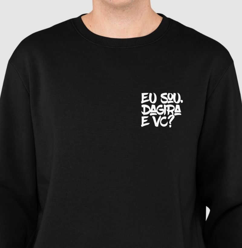 MOLETOM SUÉTER SLIM EU SOU DA GIRA