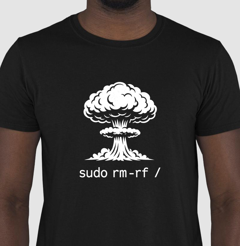 Camiseta Linux comando sudo (LIN)