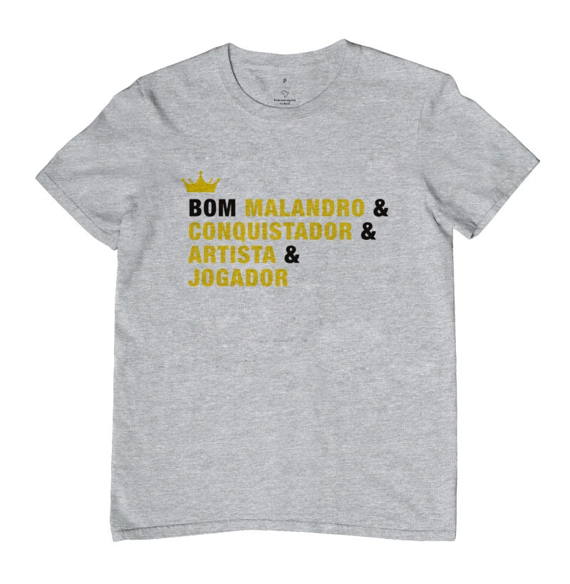 Camiseta bom malandro