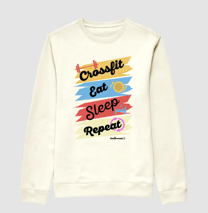 Suéter Crossfit, Eat, Sleep, Repeat 