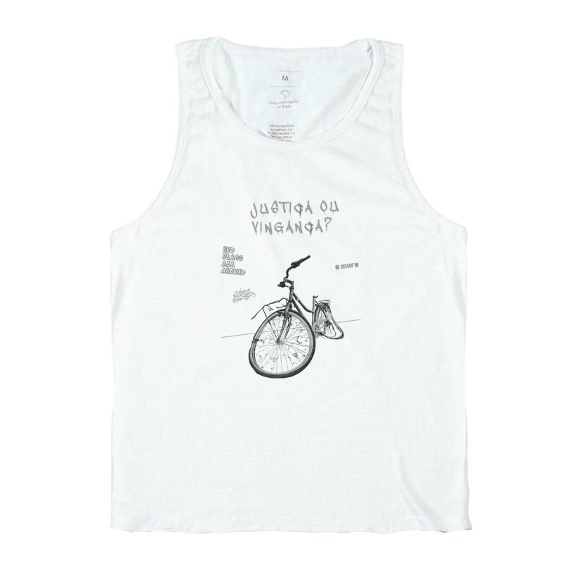 camiseta regata | broken bike | justiça ou vingança 