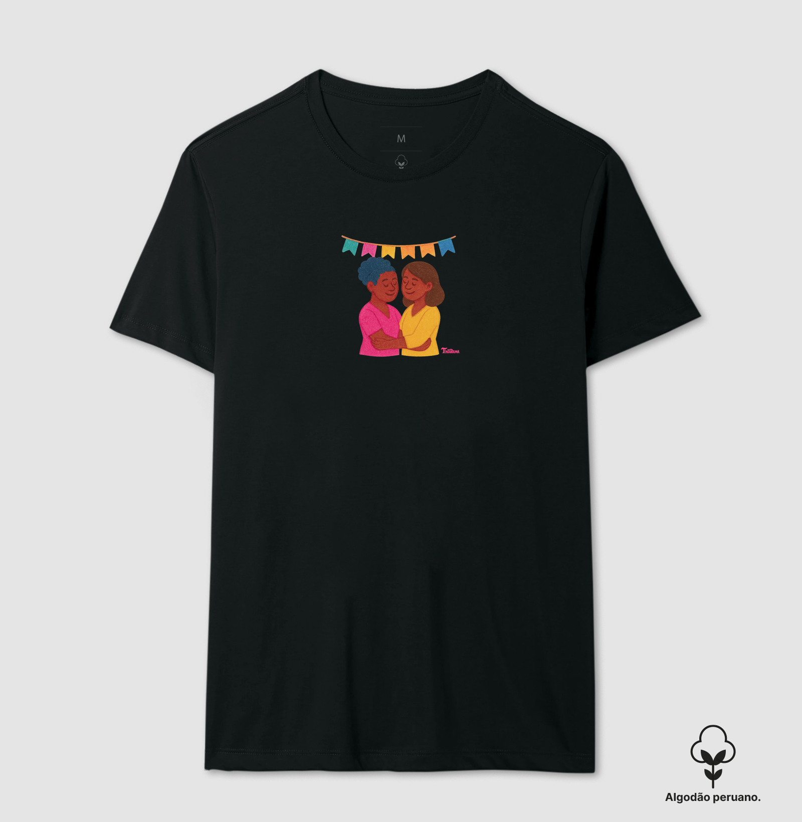 Camiseta de Algodão Peruano "casal L" 2