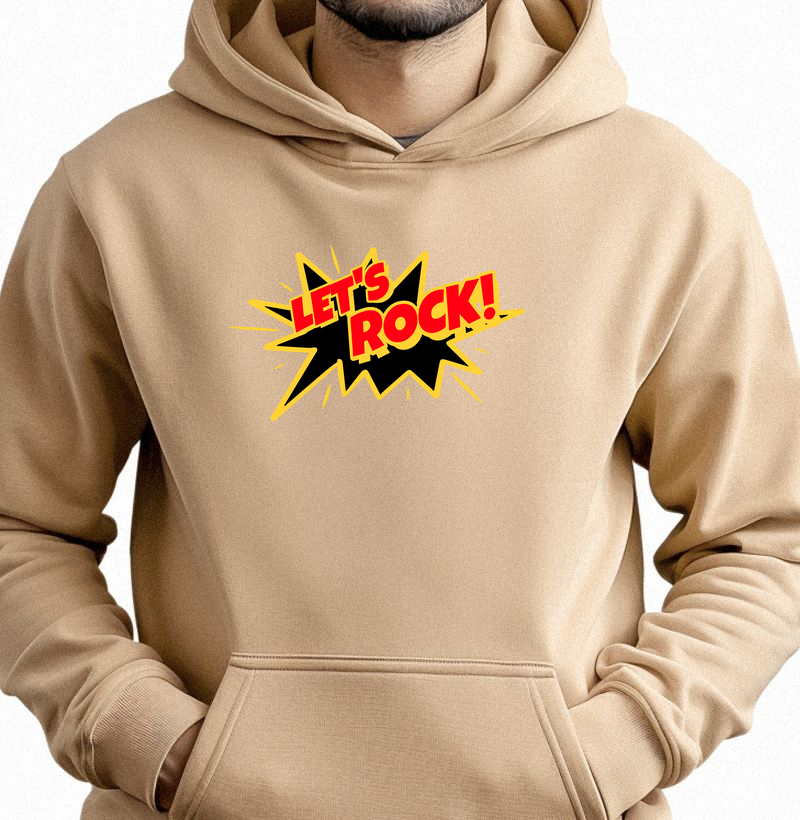 Let’s Rock: Moletom com Bolso - Explosão de Energia e Estilo