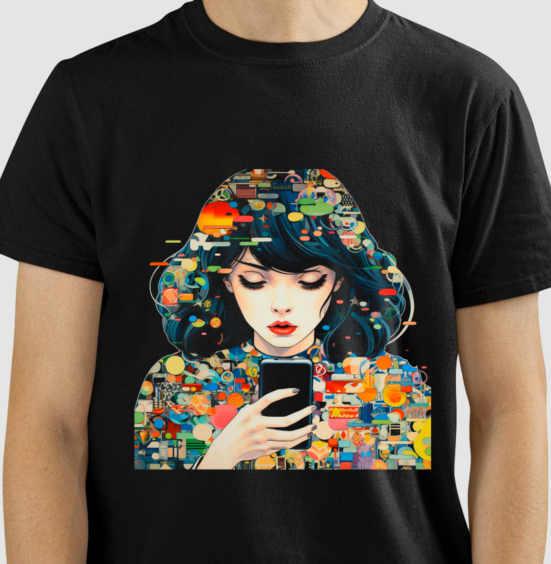 Camiseta Garota ceular