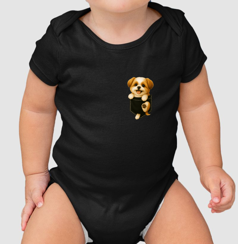 Pocket Black Shih Tzu 
