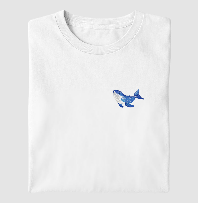 CAMISETA BALEIA AQUARELA