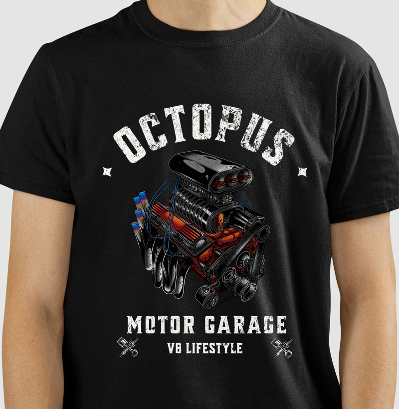 Camiseta Octopus V8 Lifestyle