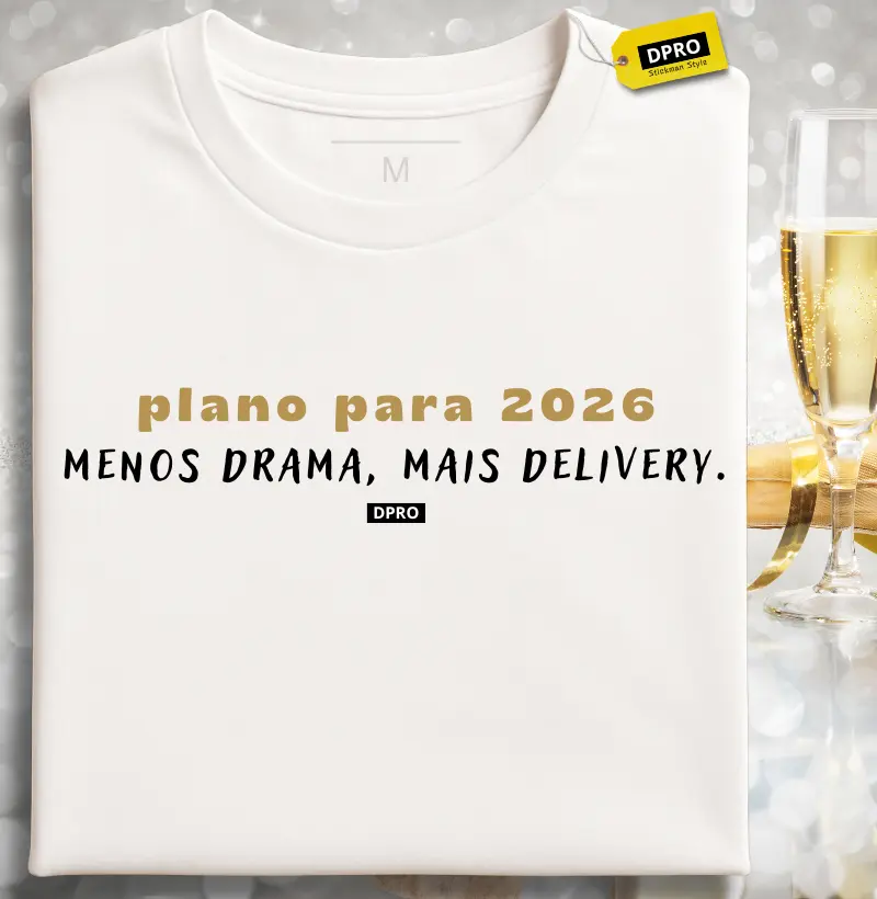 Menos drama, mais delivery.