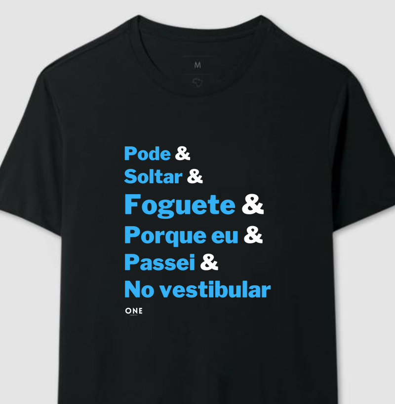 Pode soltar foguete porque eu passei no vestibular