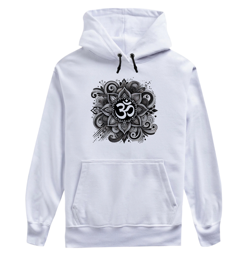 Mandala Om Preto e Branco