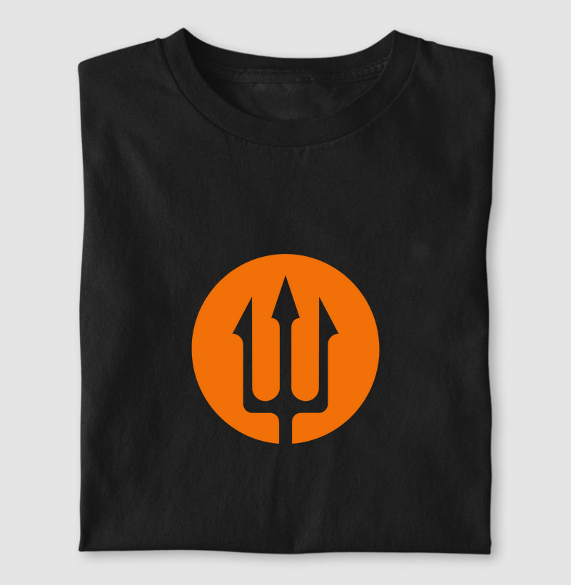 Camiseta Tridente Poisedon | Força e Liderança | 100% algodão 