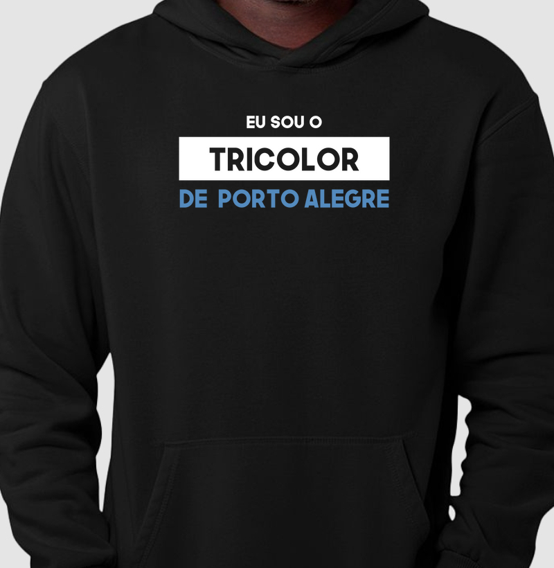 Moletom Canguru Grêmio Tricolor