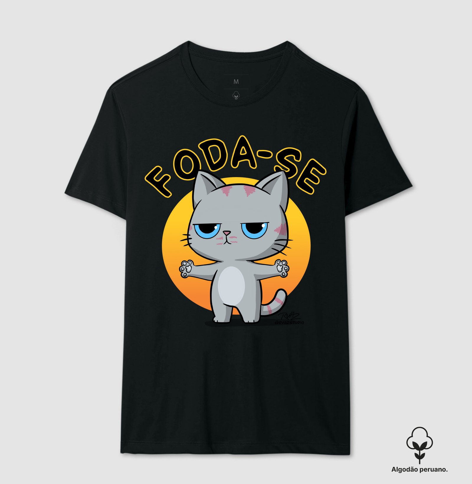 Camiseta Gato Sincero F...