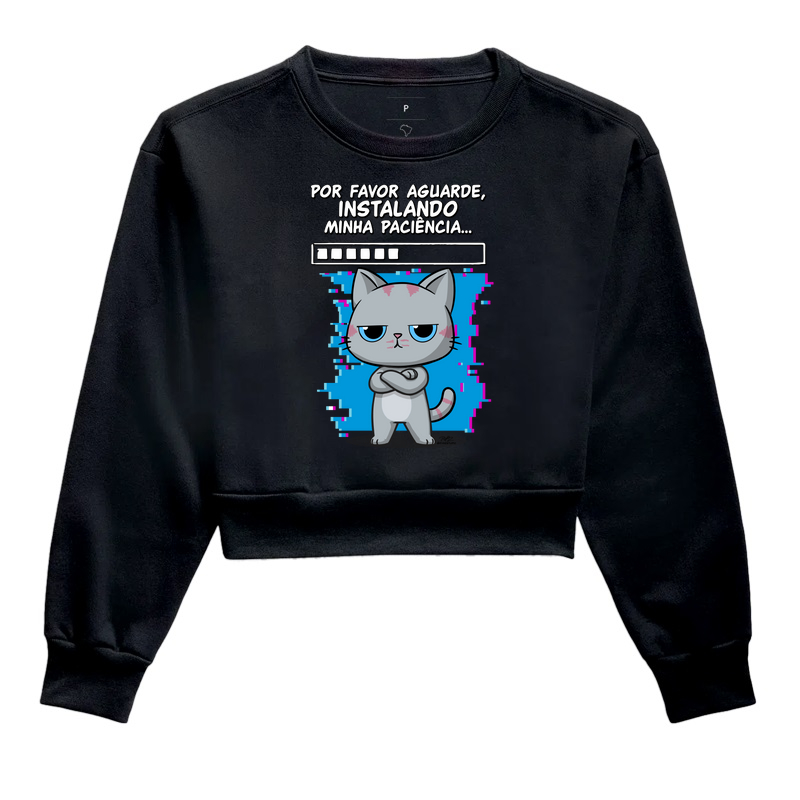 Camiseta Gato Sincero Paciência