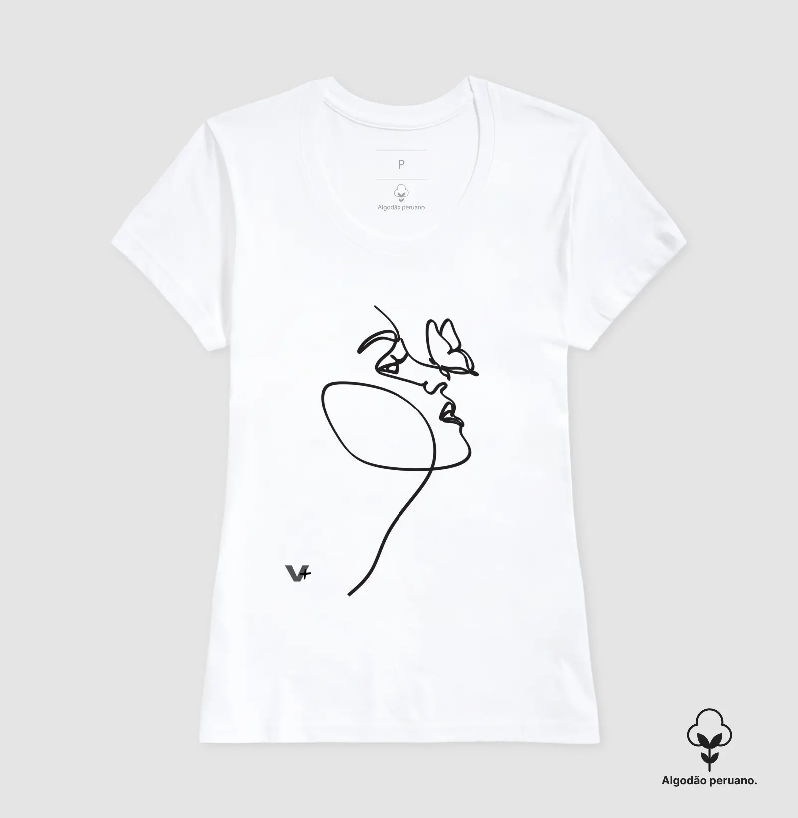 Mulher Linha Borboleta