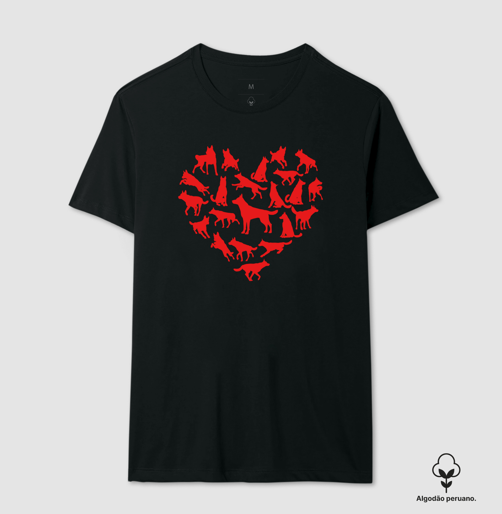Dog Hearts - Produto Premium - Algodão Peruano