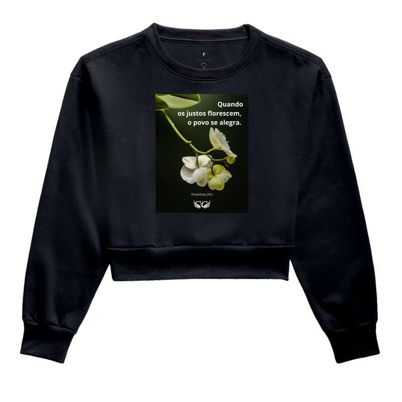Camiseta Personalizada Quando os Justos Florescem, o Povo se Alegra. Provérbios 29.2