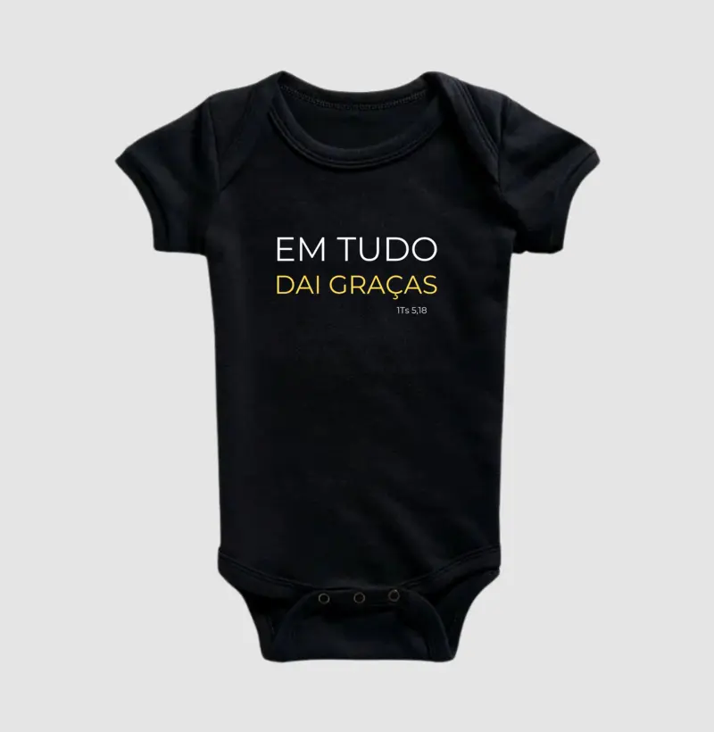 Body Infantil- Em Tudo dai Graças