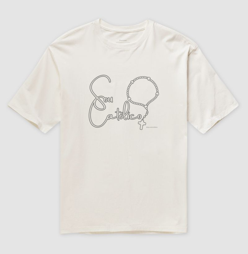 Camiseta Oversized Sou Católico