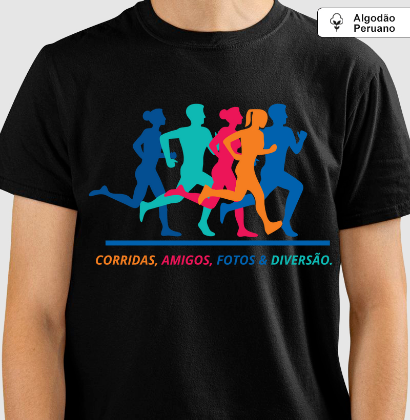 Corridas, amigos, fotos e diversão.