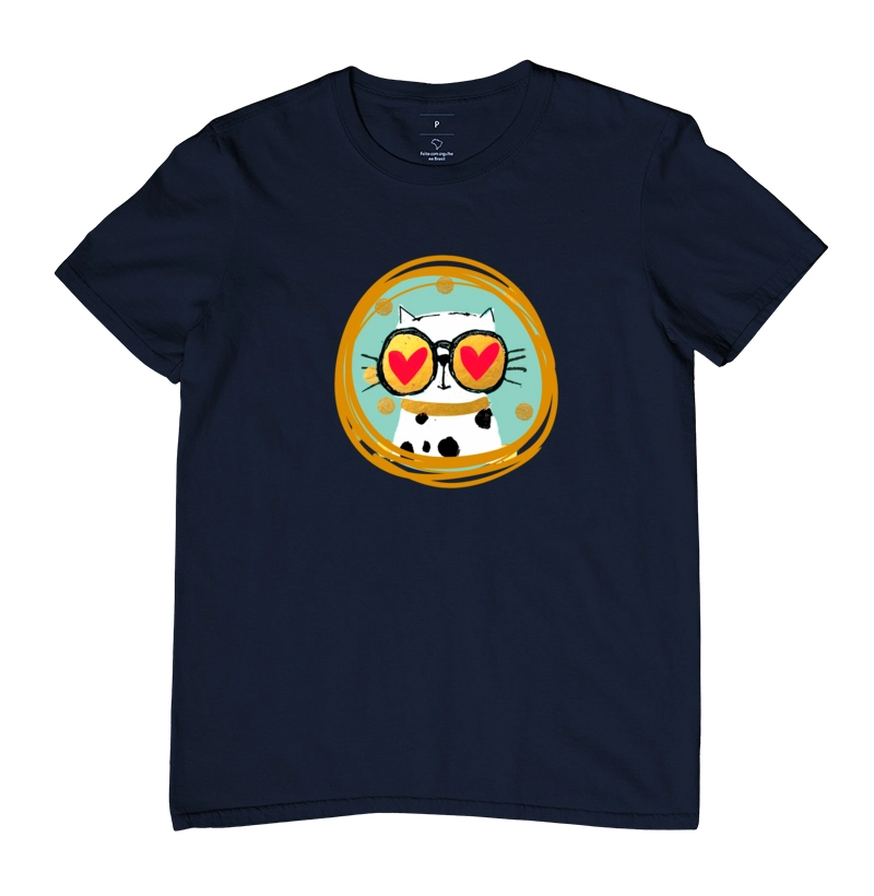 Camiseta Gato de Oculos
