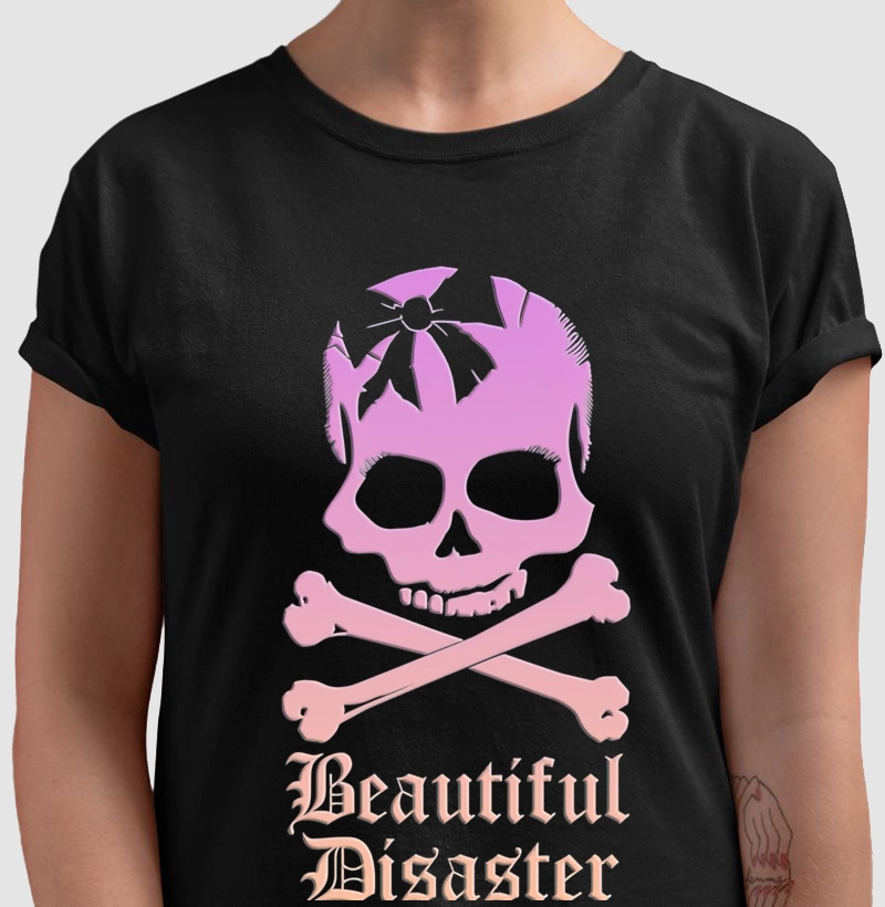Beautiful disaster degradê rosa e pessêgo