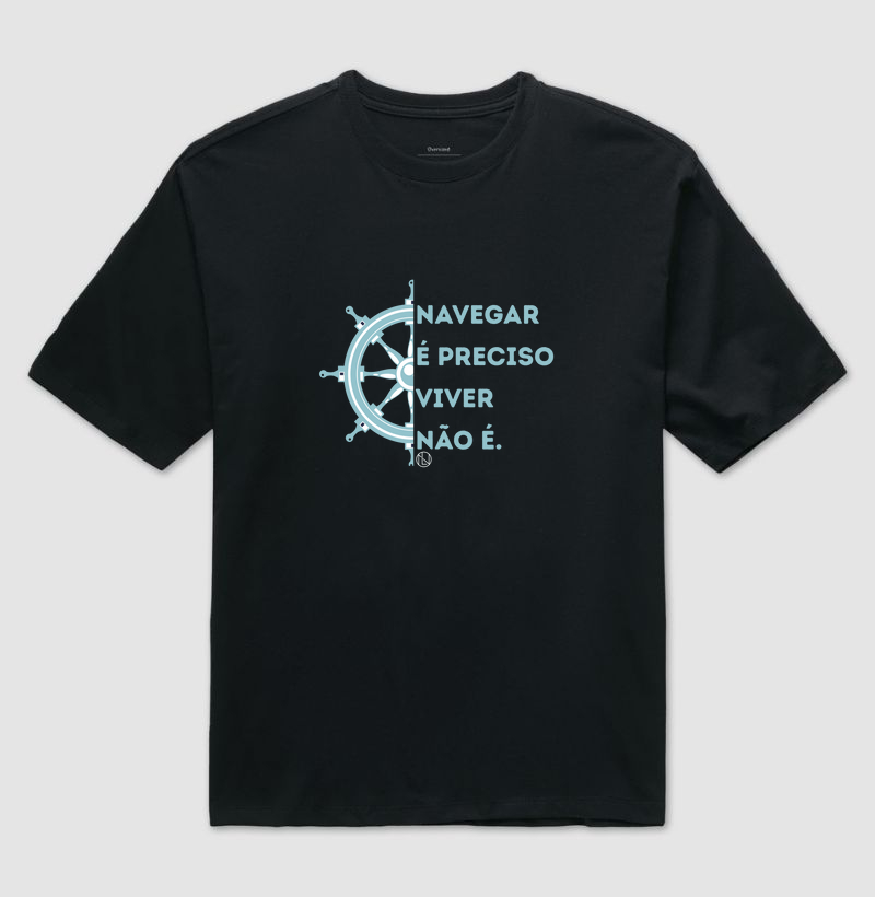 Camiseta Oversized Timão - Navegar é preciso